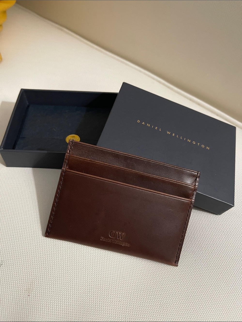 Daniel Wellington Dark Brown Leather Slim Card Wallet